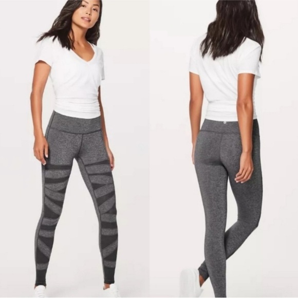 lululemon athletica Pants - Lululemon Wunder Under Pant Hi-Rise Special Edition Tech Mesh Heathered Black 6